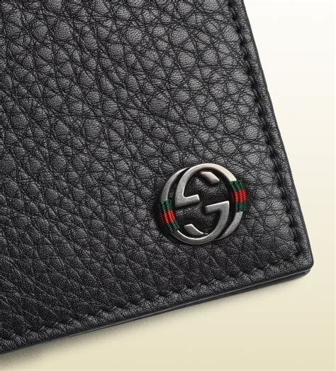 gucci black leather wallet